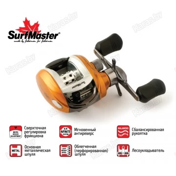Мультипликаторная катушка Surf Master Silver Flash SF 20R